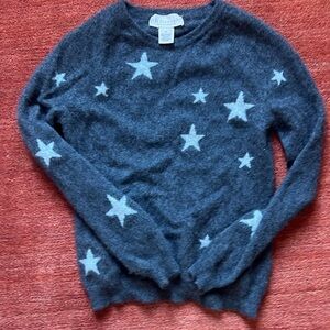 Closing closet ⭐️ Philosophy - Grey 100% Cashmere Sweater with Stars